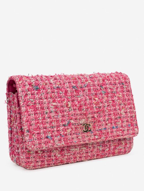 Pre-owned Chanel bag Timeless WOC Tweed Pink Multicolour, Pink | Sell your designer bag on Saclab.com