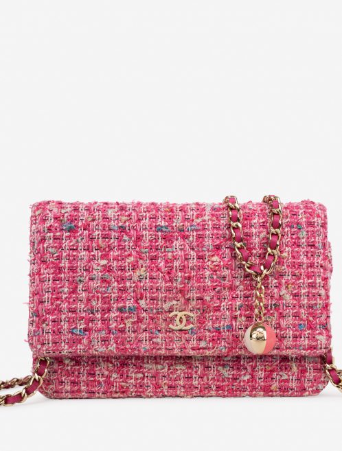 Pre-owned Chanel bag Timeless WOC Tweed Pink Multicolour, Pink | Sell your designer bag on Saclab.com