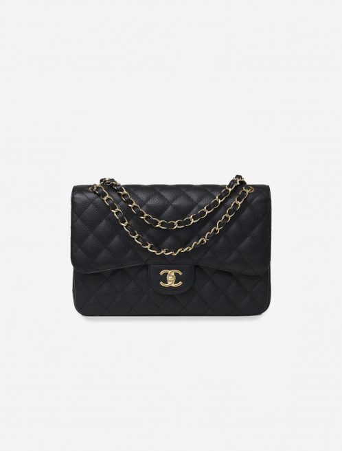 Pre-owned Chanel bag Timeless Jumbo Caviar Black Black | Sell your designer bag on Saclab.com