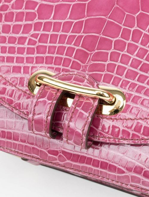 Hermès Passe-Guide Alligator Rose Tyrien