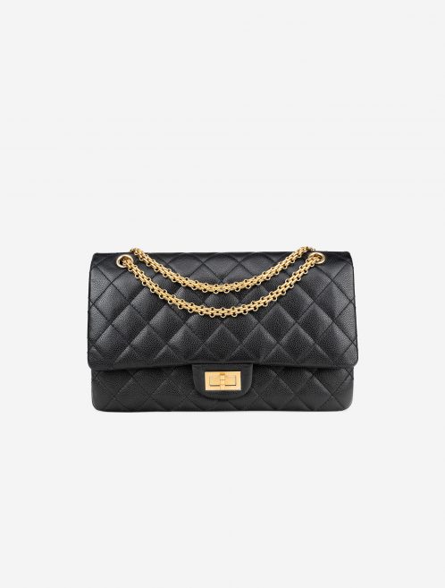 Chanel 2.55 227 Caviar Black