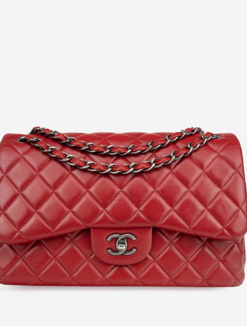 Chanel Timeless Classic Jumbo Lamb Red