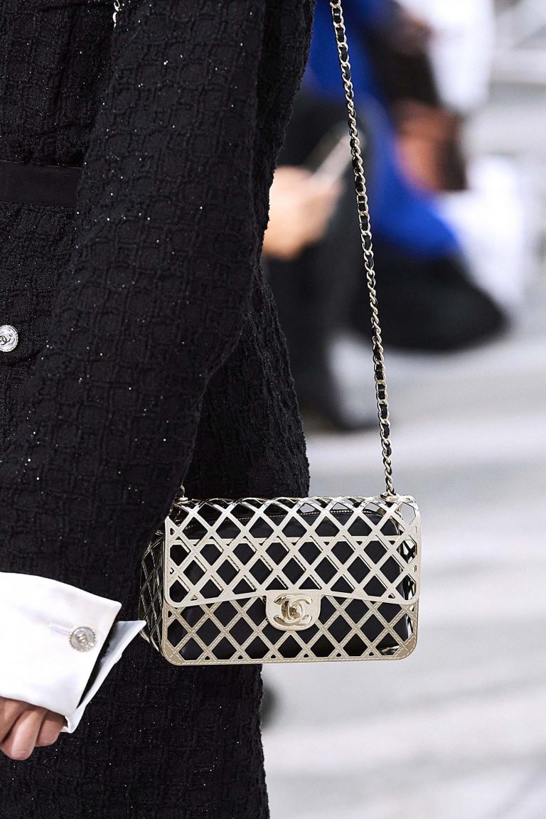 Chanel SS21 metal woven Timeless Classic bag