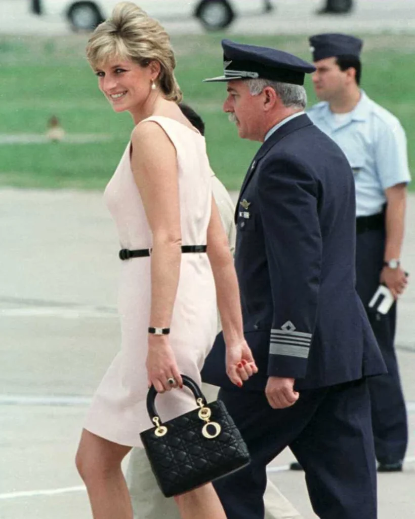 Lady Diana with her Lady Dior bag