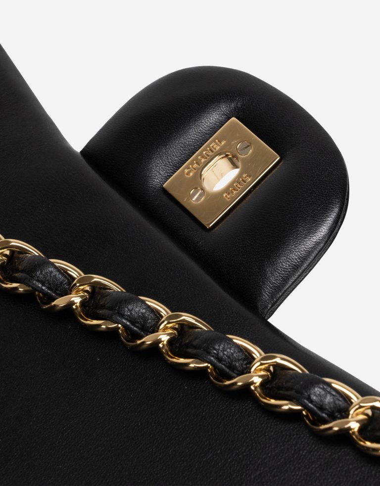 Chanel Timeless Maxi Lamb Chevron Black