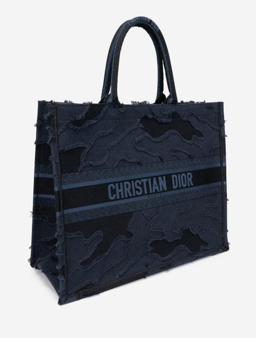 Pre-owned Dior bag Book Tote Large Camouflage Embroidery Blue Blue | Sell your designer bag on Saclab.com