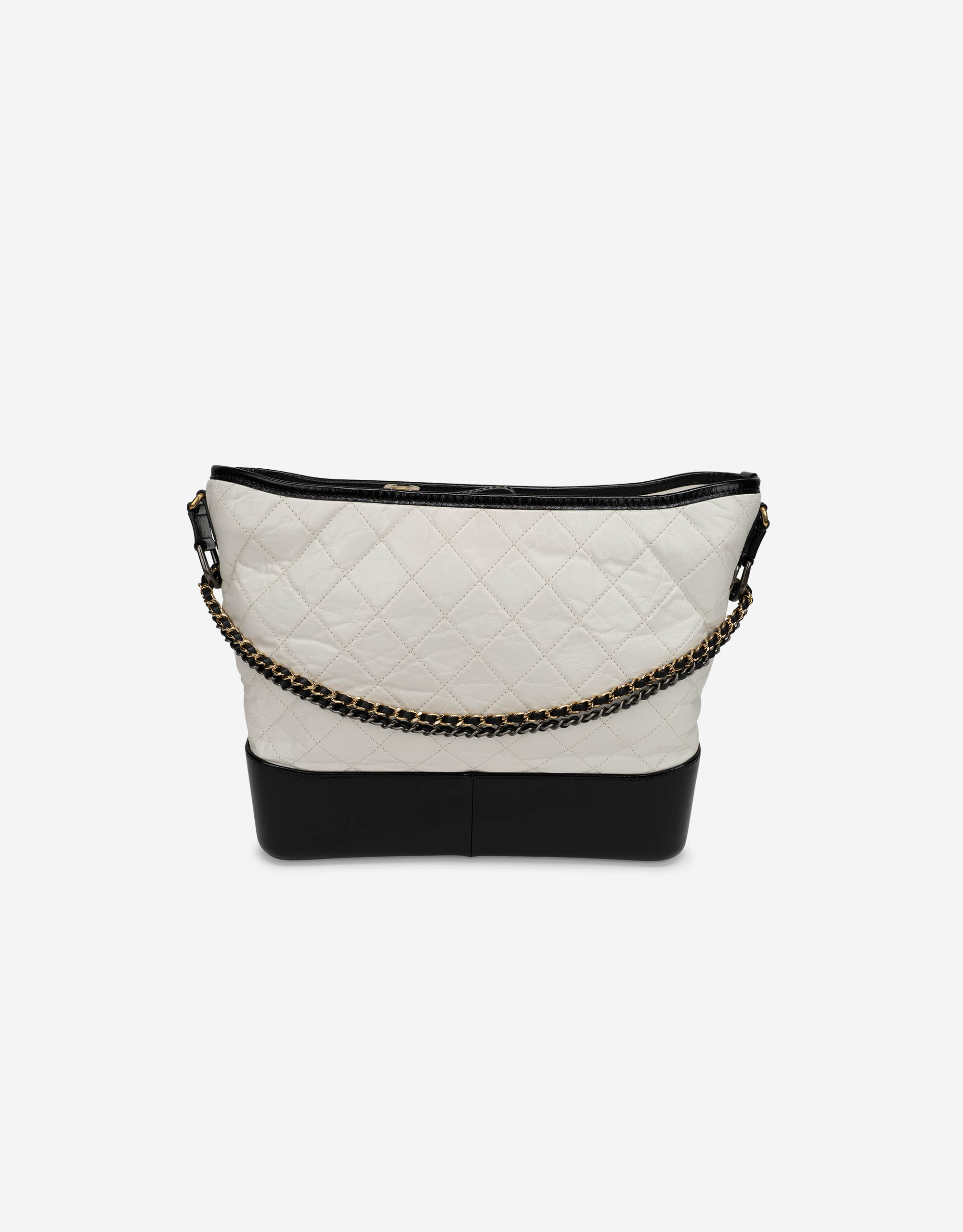 Chanel Gabrielle Medium Lamb Black / White | SACLÀB