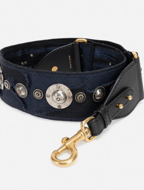 Dior Shoulder Strap Camouflage Embroidery Blue