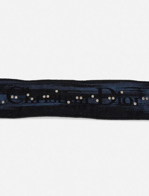 Dior Shoulder Strap Camouflage Embroidery Blue