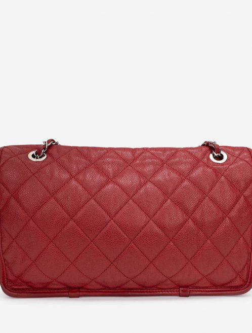 Pre-owned Chanel bag Timeless French Riviera Jumbo Caviar Red Red | Sell your designer bag on Saclab.com