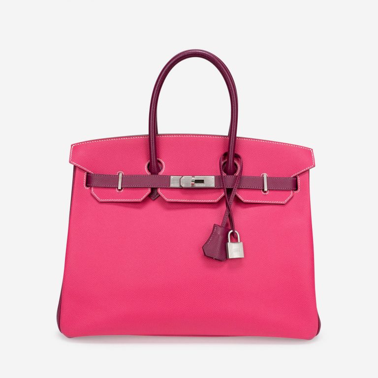 Pre-owned Hermès bag Birkin 35 HSS Epsom Rose Tyrien / Tosca Pink | Sell your designer bag on Saclab.com