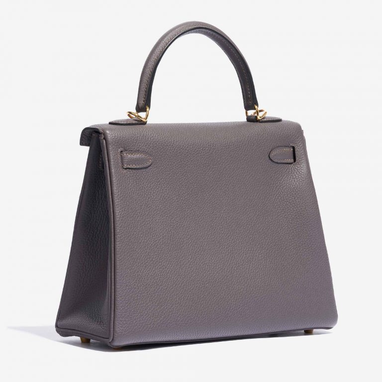 Hermès Kelly 25 Togo Etain Side Back