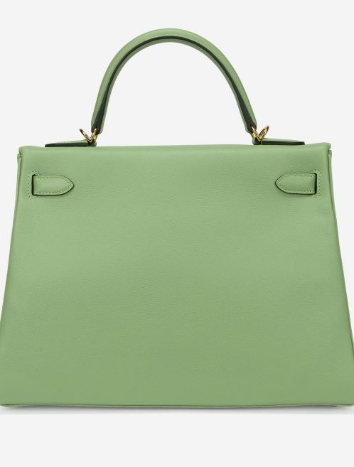 Pre-owned Hermès bag Kelly 32 Evercolor Vert Criquet Green | Sell your designer bag on Saclab.com