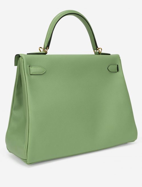 Pre-owned Hermès bag Kelly 32 Evercolor Vert Criquet Green | Sell your designer bag on Saclab.com
