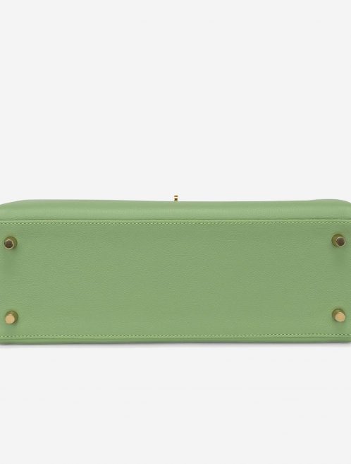 Pre-owned Hermès bag Kelly 32 Evercolor Vert Criquet Green | Sell your designer bag on Saclab.com