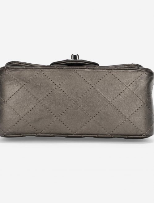 Chanel Timeless Mini Square Lamb Grey Metallic