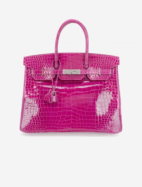 Hermès Birkin 35 Porosus Crocodile Rose Scheherazade