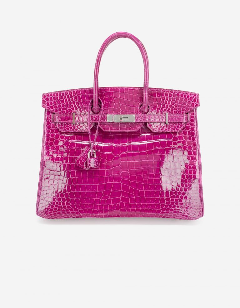 Hermès Birkin 35 Porosus Crocodile Rose Scheherazade