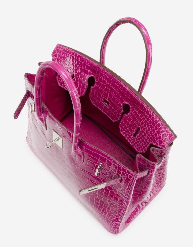 Hermès Birkin 35 Porosus Crocodile Rose Scheherazade