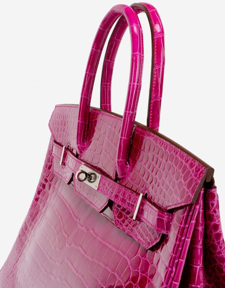 Pre-owned Hermès bag Birkin 35 Porosus Crocodile Rose Scheherazade Pink | Sell your designer bag on Saclab.com