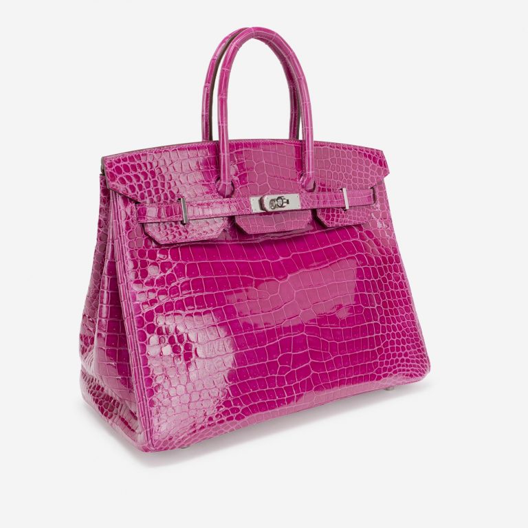 Hermès Birkin 35 Porosus Crocodile Rose Scheherazade