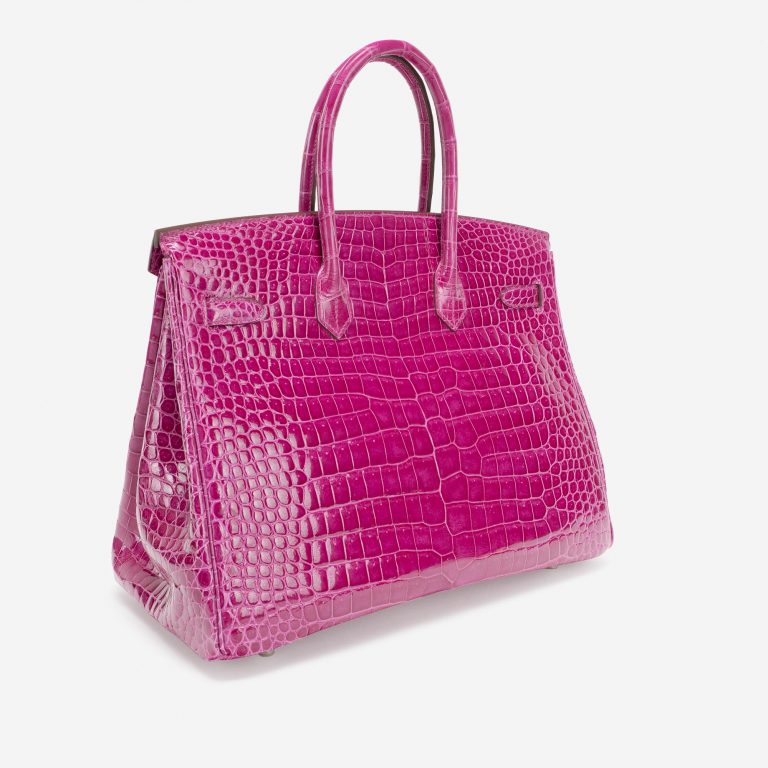 Hermès Birkin 35 Porosus Crocodile Rose Scheherazade