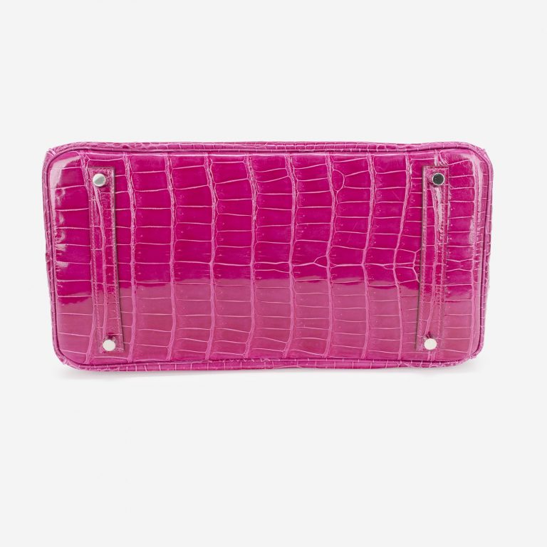 Hermès Birkin 35 Porosus Crocodile Rose Scheherazade