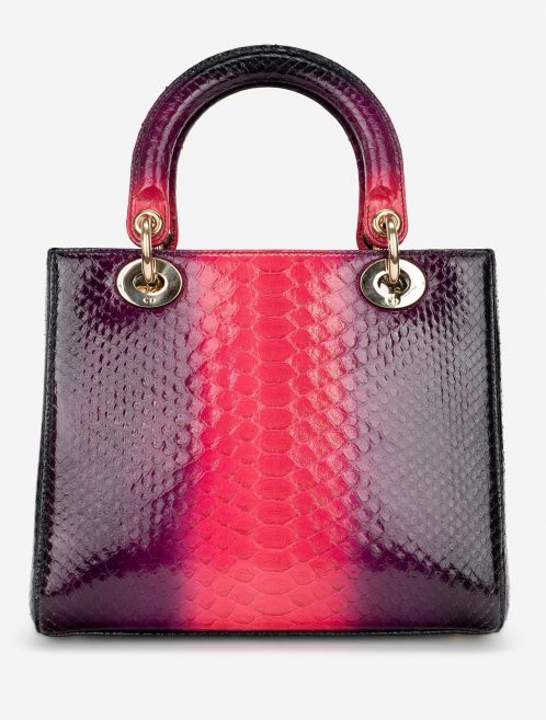 Pre-owned Dior bag Lady Medium Python Pink Pink | Sell your designer bag on Saclab.com