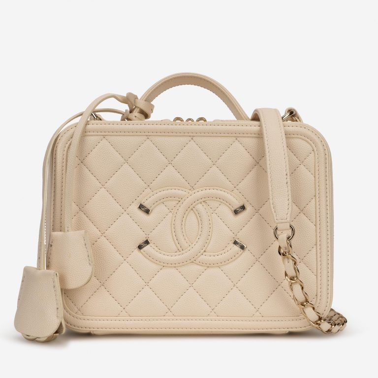 Chanel Vanity Medium Caviar Beige