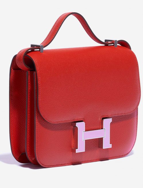 Pre-owned Hermès bag Constance 18 Epsom / Emaille Rouge de Coeur / Mauve Silvestre Red | Sell your designer bag on Saclab.com