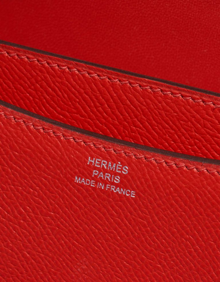 Pre-owned Hermès bag Constance 18 Epsom / Emaille Rouge de Coeur / Mauve Silvestre Red | Sell your designer bag on Saclab.com