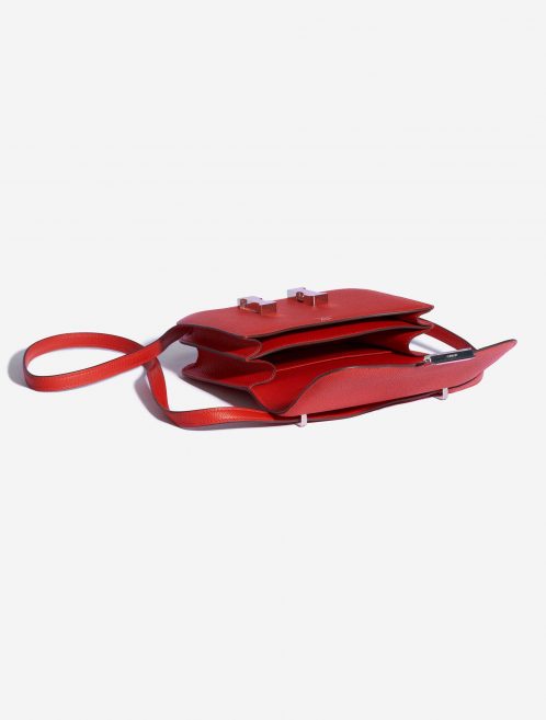 Pre-owned Hermès bag Constance 18 Epsom / Emaille Rouge de Coeur / Mauve Silvestre Red | Sell your designer bag on Saclab.com