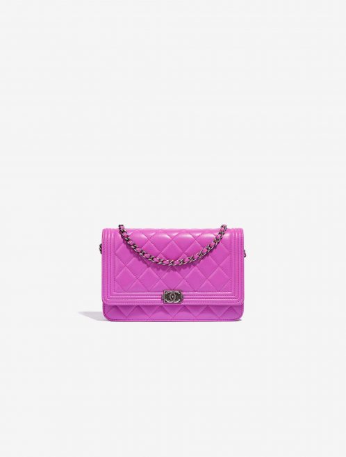 Chanel pre-loved Wallet on Chain lambskin pink SACLÀB