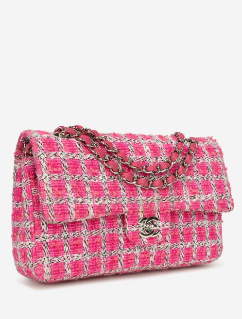 Pre-owned Chanel bag Timeless Medium Tweed Pink / White Pink, White | Sell your designer bag on Saclab.com