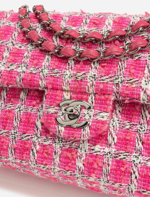 Pre-owned Chanel bag Timeless Medium Tweed Pink / White Pink, White | Sell your designer bag on Saclab.com