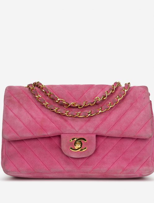 Pre-owned Chanel bag Timeless Medium Suede Pink Pink | Sell your designer bag on Saclab.com