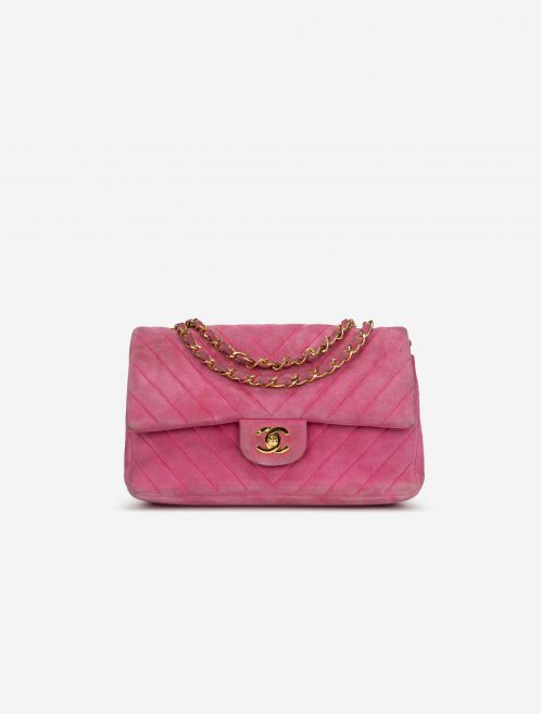 Pre-owned Chanel bag Timeless Medium Suede Pink Pink | Sell your designer bag on Saclab.com