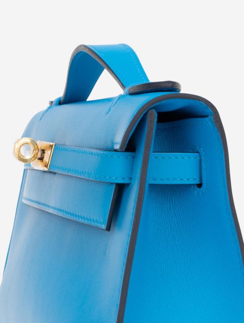Pre-owned Hermès bag Kelly Pochette Swift Blue Frida Blue | Sell your designer bag on Saclab.com