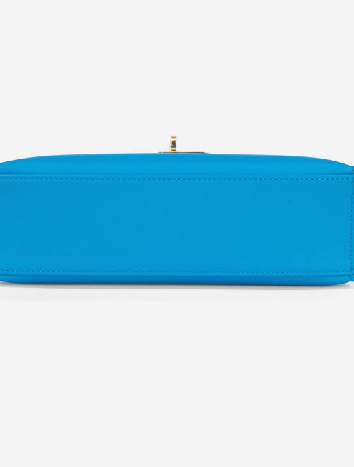 Pre-owned Hermès bag Kelly Pochette Swift Blue Frida Blue | Sell your designer bag on Saclab.com