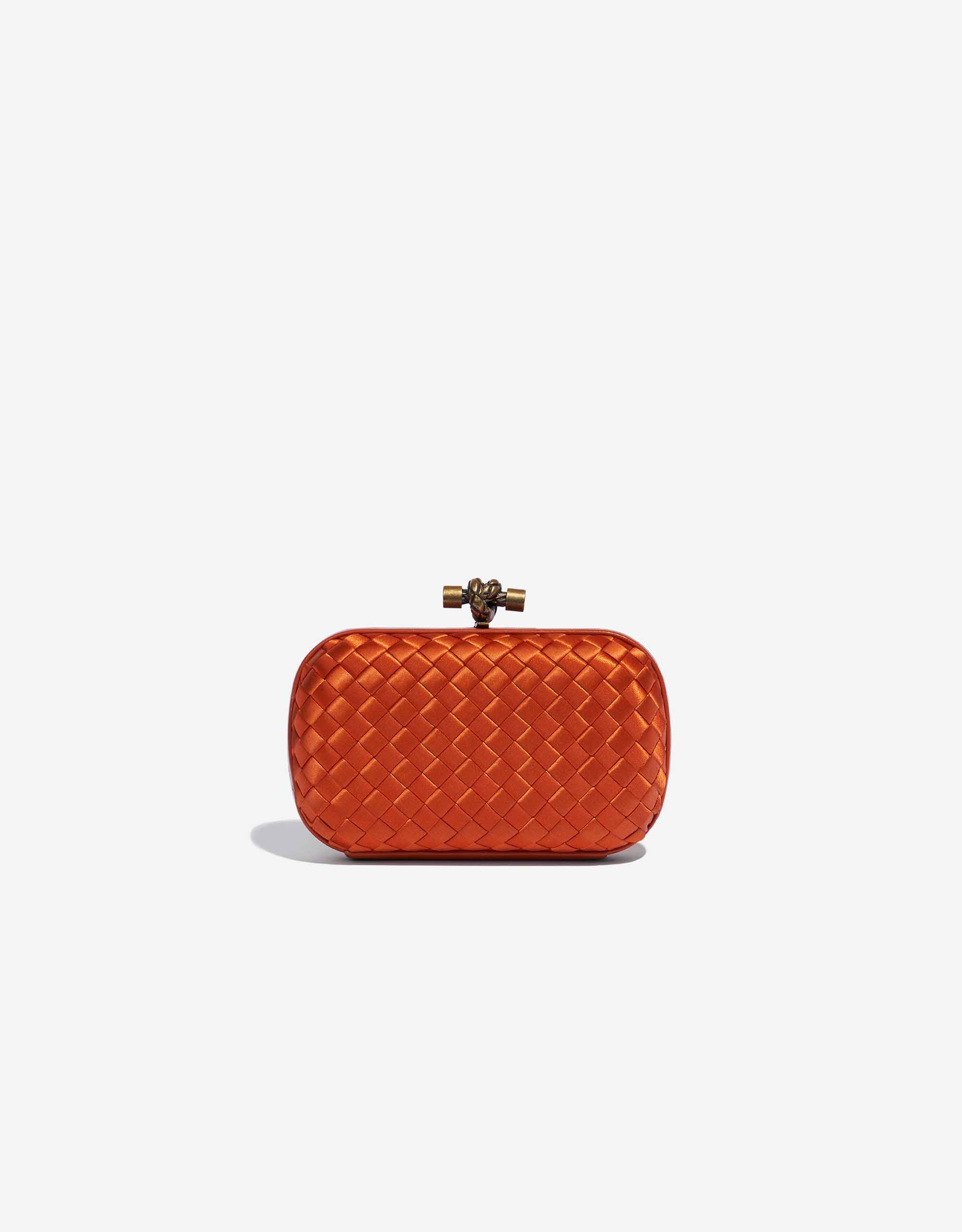 BOTTEGA VENETA オレンジ クラッチバッグ Bottega Veneta Knot Clutch Silk Orange | SACLÀB