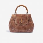 Gucci Bamboo Crocodile Bag Brown SACLÀB