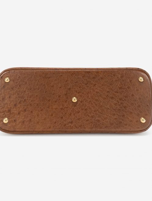 Hermès Vintage Bolide 37 Ostrich Tabacco Bottom