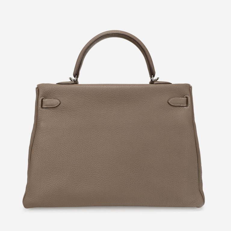 Hermès Kelly 35 Clemence Etoupe Back