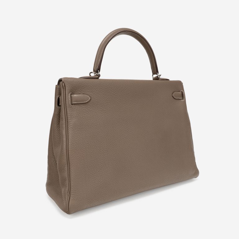 Hermès Kelly 35 Clemence Etoupe Back Side