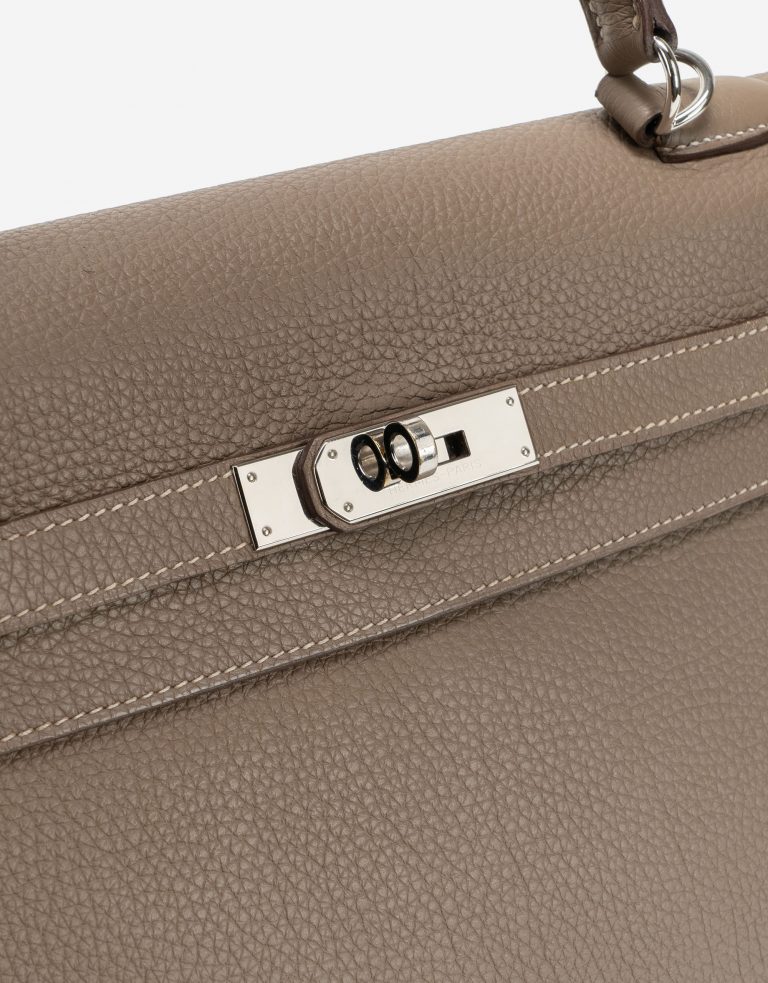 Hermès Kelly 35 Clemence Etoupe PHW