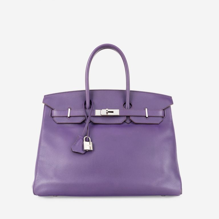 Hermès Birkin 35 Swift Iris Front