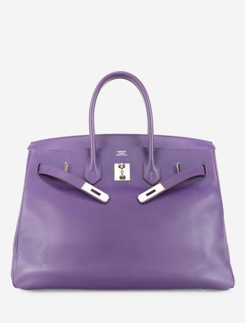 Hermès Birkin 35 Swift Iris Front Open