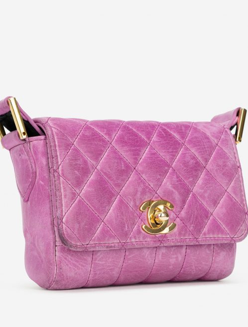 Vintage Chanel Timeless Micro Bag Calfskin Pink Side