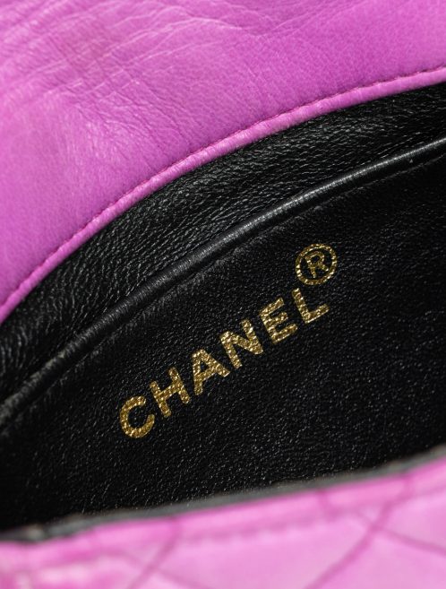 Vintage Chanel Timeless Micro Bag Calfskin Pink Inside