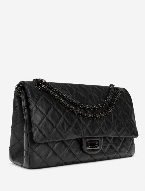 Chanel 2.55 226 So Black Aged Calfskin Side
